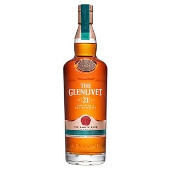 Виски The Glenlivet 21 год 43% 0,7л в подарочной деревяной упаковке - купить, цены на МегаМаркет - фото 1