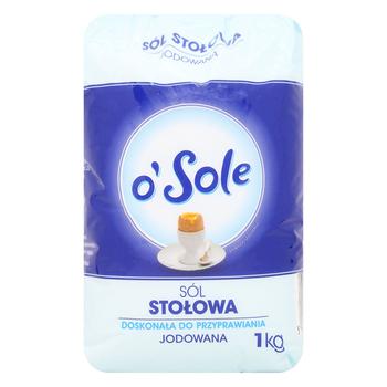 o'Sole Iodized Table Salt 1kg