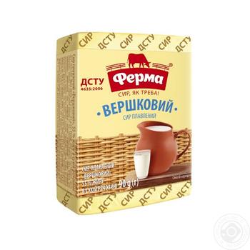Ferma Processed Creamy Cheese 55% 90g - buy, prices for MegaMarket - photo 1