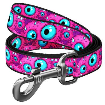 Waudog Nylon Dog Leash S 200cm/15mm with Design of Eye of The Monster