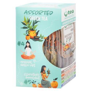 Набір чаю Tea Moments Асорті зеленого чаю 33,6г 15шт - купити, ціни на NOVUS - фото 1