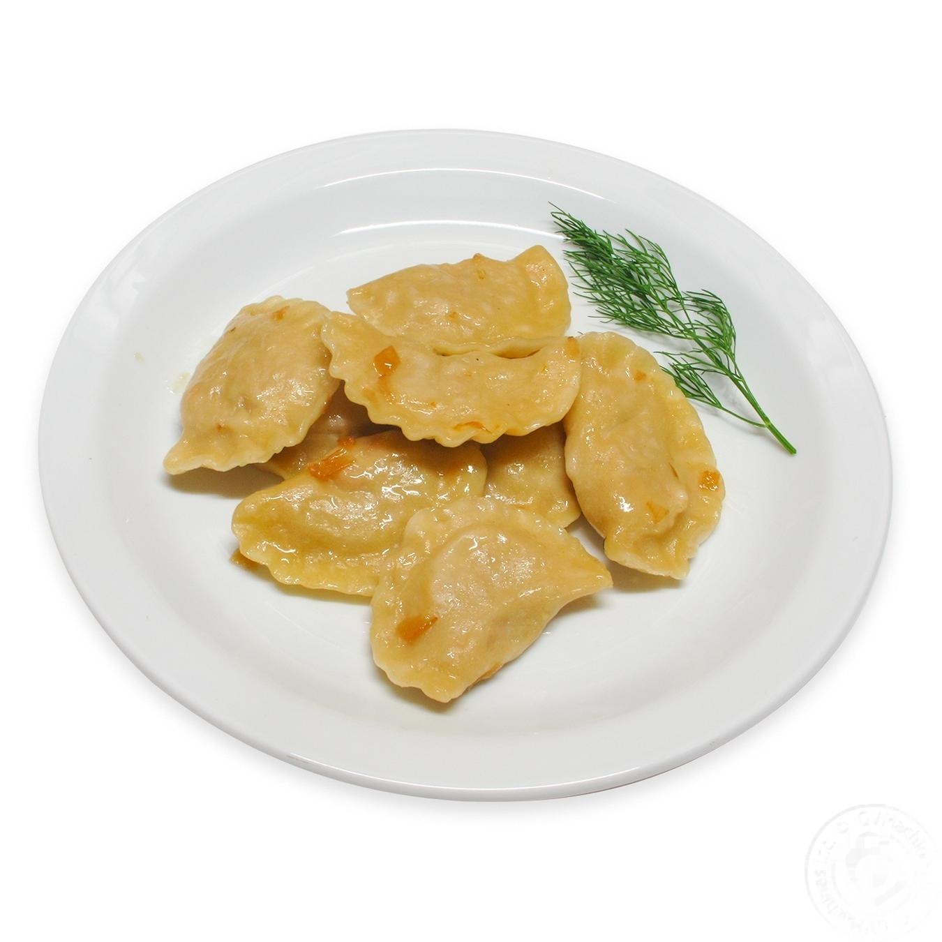 

Вареники с капустой и жареным луком