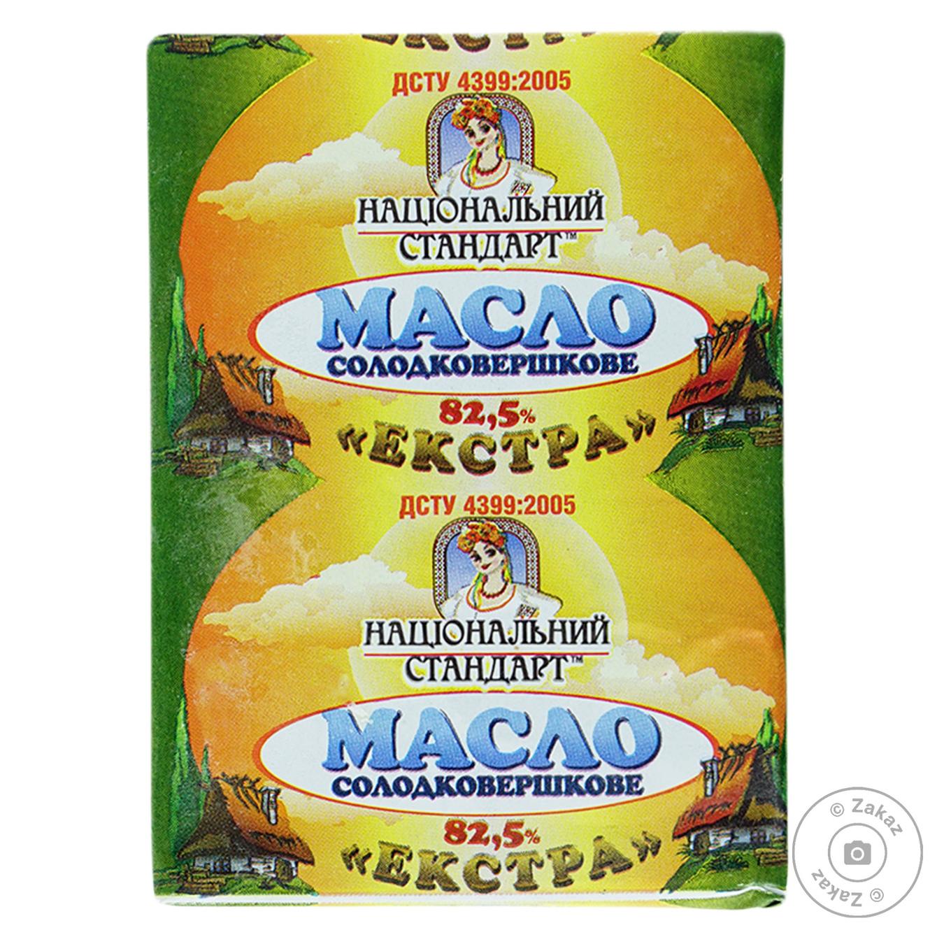 

Масло сладкосливочное Национальный стандарт Экстра 82,5% 200г