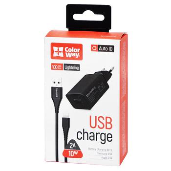 ColorWay Charger Usb 2a 10W + Cable - buy, prices for Auchan - photo 1