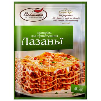 Lyubistok seasoning for cooking lasagna 40g - buy, prices for Auchan - photo 1