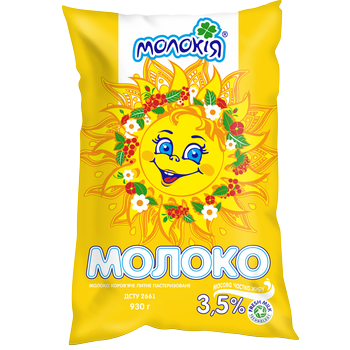 Pasteurized milk Molokiya 3.5% sachet 930g Ukraine - buy, prices for - photo 2