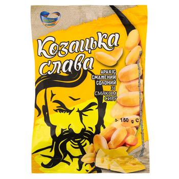 Арахис Казацкая Слава со вкусом сыра жареный соленый 150г - купить, цены на ЕКО Маркет - фото 1