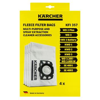 Karcher WD2 Fleece Filter Bags 5pcs