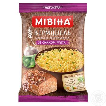 Вермішель Мівіна зі смаком м'яса 60г купити, ціни на МегаМаркет - фото 1