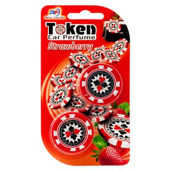 Ароматизатор повітря Real Fresh Token Полуниця - купити, ціни на Ідеал - фото 1
