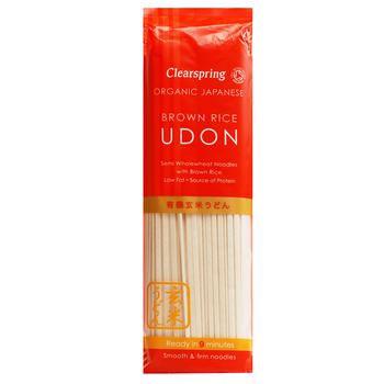 Clearspring Noodles Udon Organic Pasta with Brown Rice Flour 200g