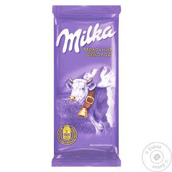 Шоколад Milka молочний 90г - купити, ціни на Восторг - фото 1