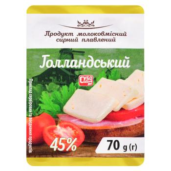 Сирний продукт Субота Голландський плавлений 70г - купити, ціни на Ідеал - фото 2