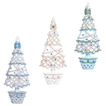 Tree Plastic Christmas Tree Decoration 19cm