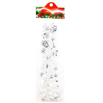 Necklace for the Christmas Tree Pioneer Snowman + Snowflake 2.7m in assortment - buy, prices for - photo 2