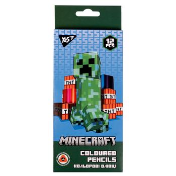 Карандаши цветные Yes Minecraft TNT 12шт