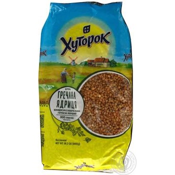 Крупа Гречана Хуторок 800г купити, ціни на МегаМаркет - фото 2