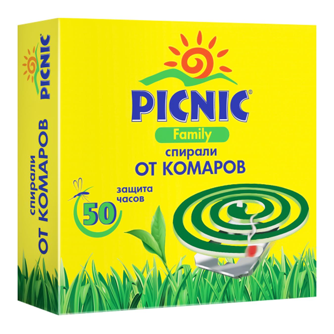 

Спирали от комаров Picnic Family с подставкой 10шт