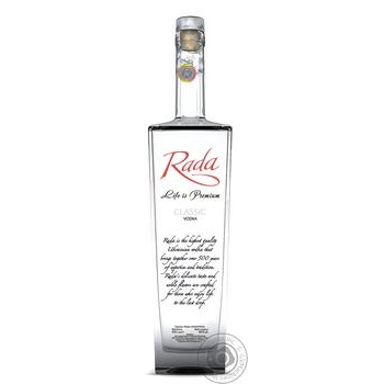 Горілка Rada Premium Класична 0,5л купити, ціни на МегаМаркет - фото 1