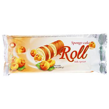 Biscuit-Сhocolate Apricot With Milk Sponge-Cake Roll 205g - buy, prices for Vostorg - photo 1