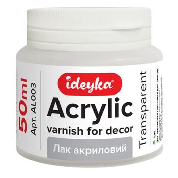 Ideyka Transparent Glossy Acrylic Varnish for Decoration 50ml - buy, prices for NOVUS - photo 1
