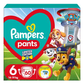 Подгузники-трусики Pampers Pants 6 14-19кг 60шт