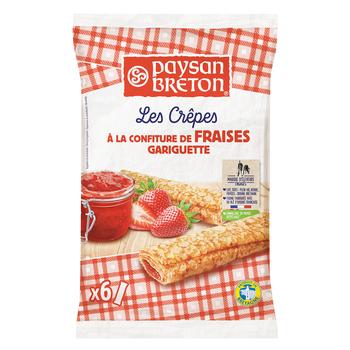 Блины Paysan Breton с клубничным джемом 30г*6шт - купить, цены на NOVUS - фото 1