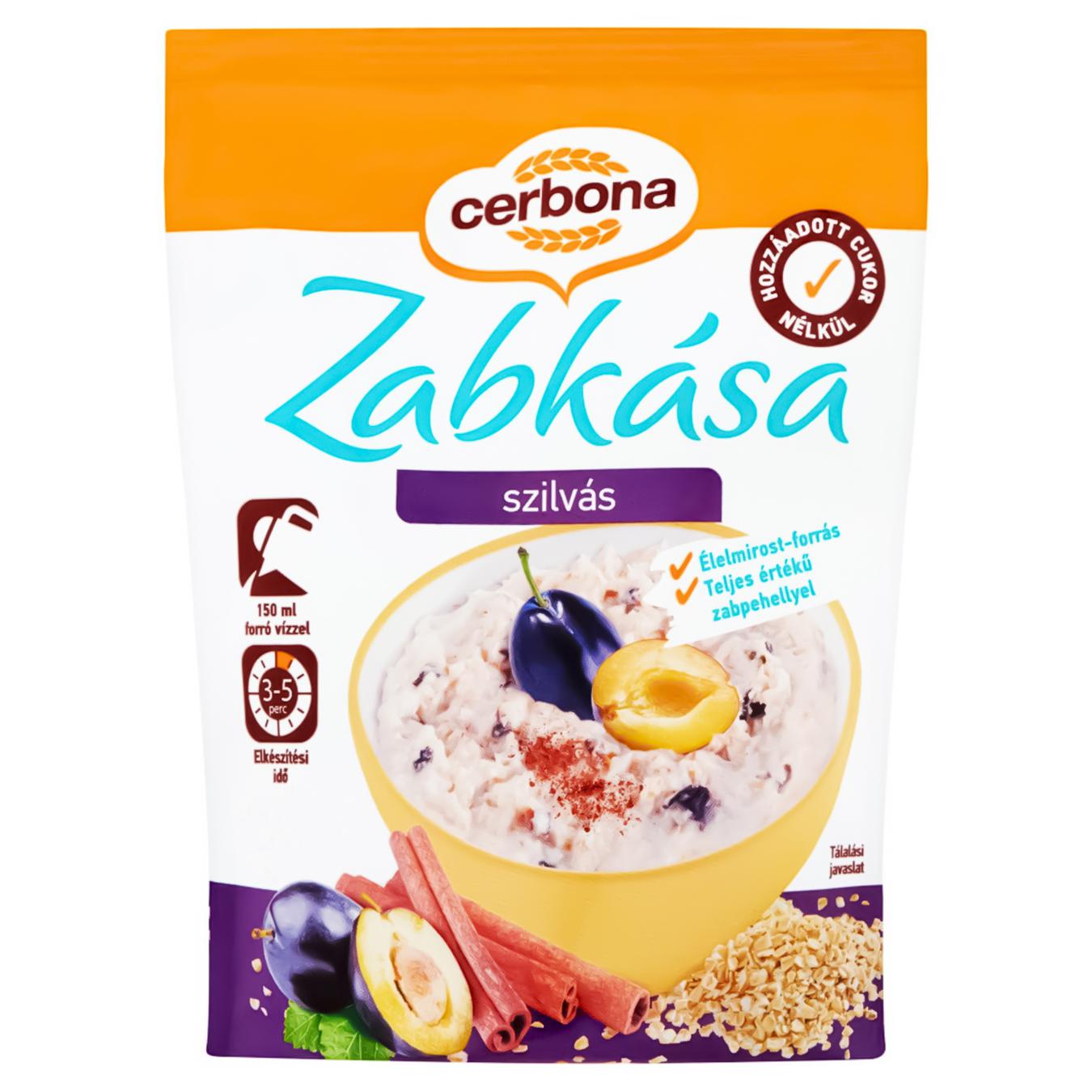 

Каша овсяная Cerbona слива-корица без сахара 50г