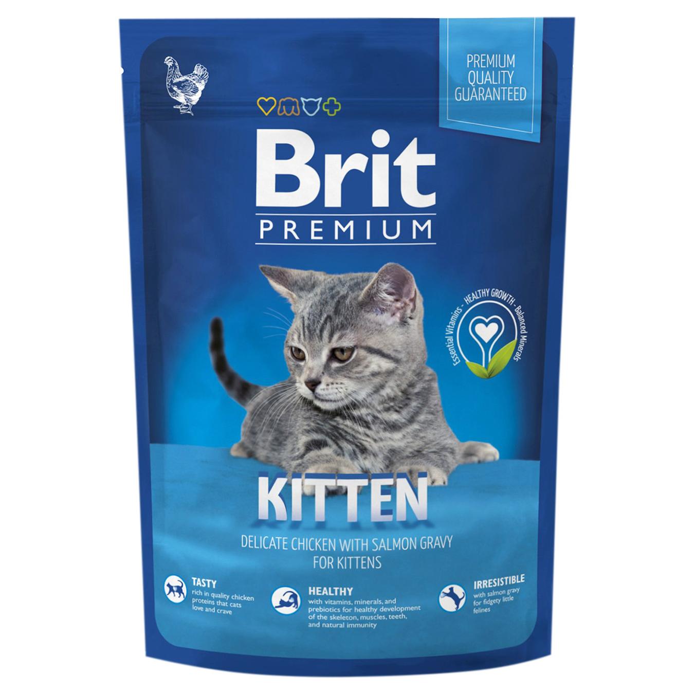 

Корм сухой Brit Premium с курицей для котят 300г
