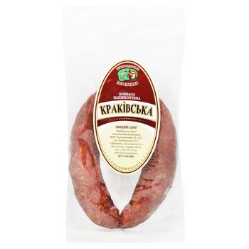 Ukrprompostach-95 Krakow Semi-Smoked Sausage High Grade - buy, prices for NOVUS - photo 1
