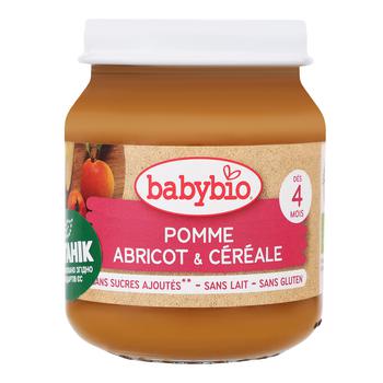 Babybio Organic Puree from Apple, Apricot and Cereals 130g - buy, prices for - photo 1