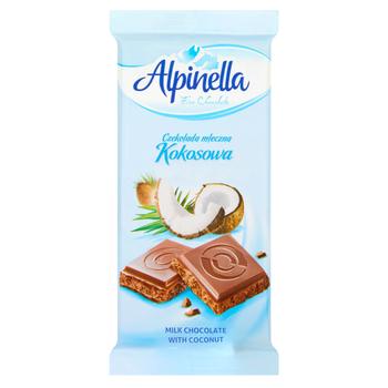Alpinella Milk Chocolate with Coconut 90g