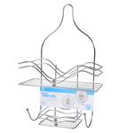 Навесная полочка металлическая двухуровневая 45х29см