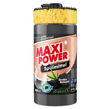 Средство для мытья посуды Maxi Power Черный уголь 1л
