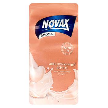 Мило тверде Novax Aroma Зволожуючий Крем 5шт*70г - купити, ціни на Таврія В - фото 1