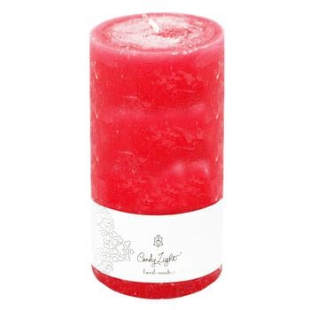 Candy Light Red Cylinder Candle 7x15cm - buy, prices for NOVUS - photo 1