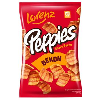 Снеки картофельные Lorenz Peppies со вкусом бекона 100г