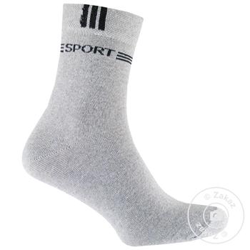 Rubizh-Tex Men's Socks Stretchy with Picture s.27 grey - buy, prices for ULTRAMARKET - photo 1