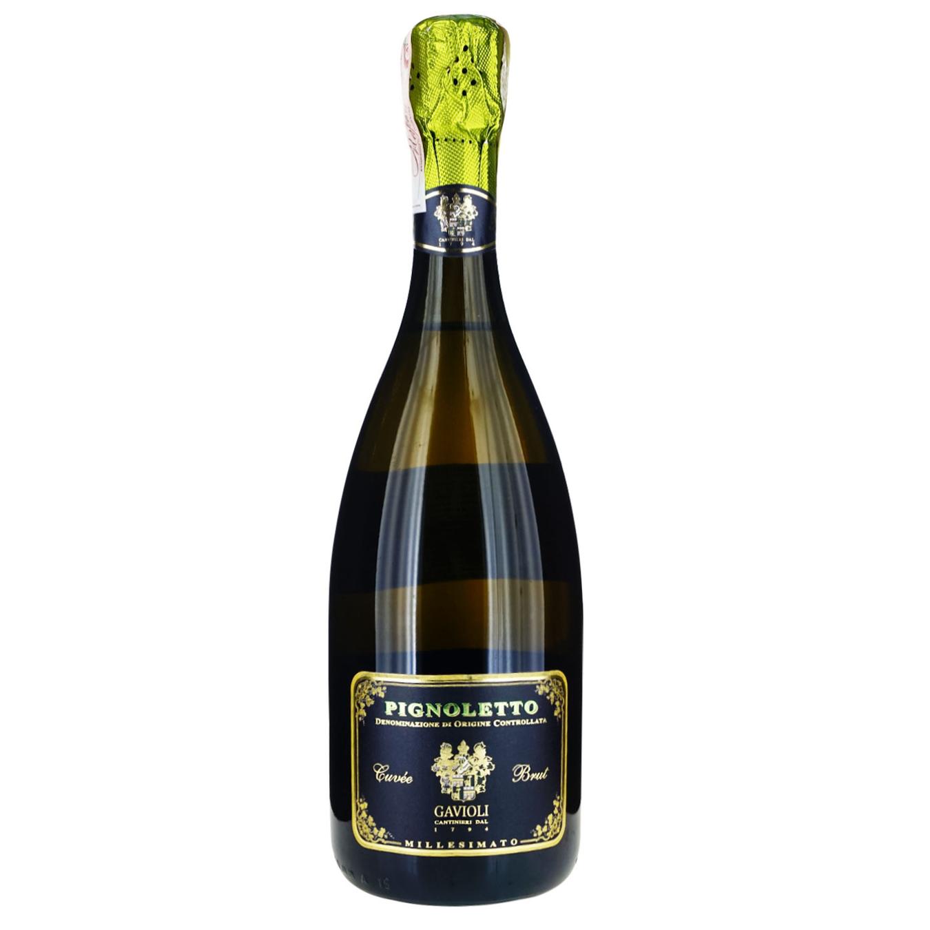

Вино игристое Giacobazzi Pignoletto Gavioli Brut 11.5% 0,75л