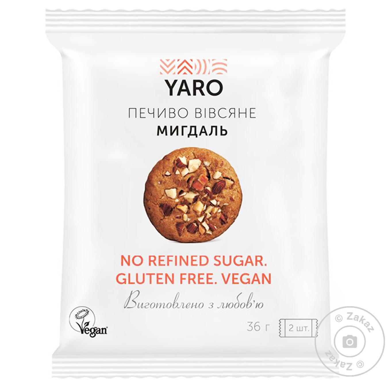 

Печенье овсяное Yaro с миндалем 36г