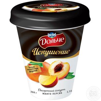 Dolce spokusa peach-mango yogurt 2.5% 300g - buy, prices for MegaMarket - photo 2