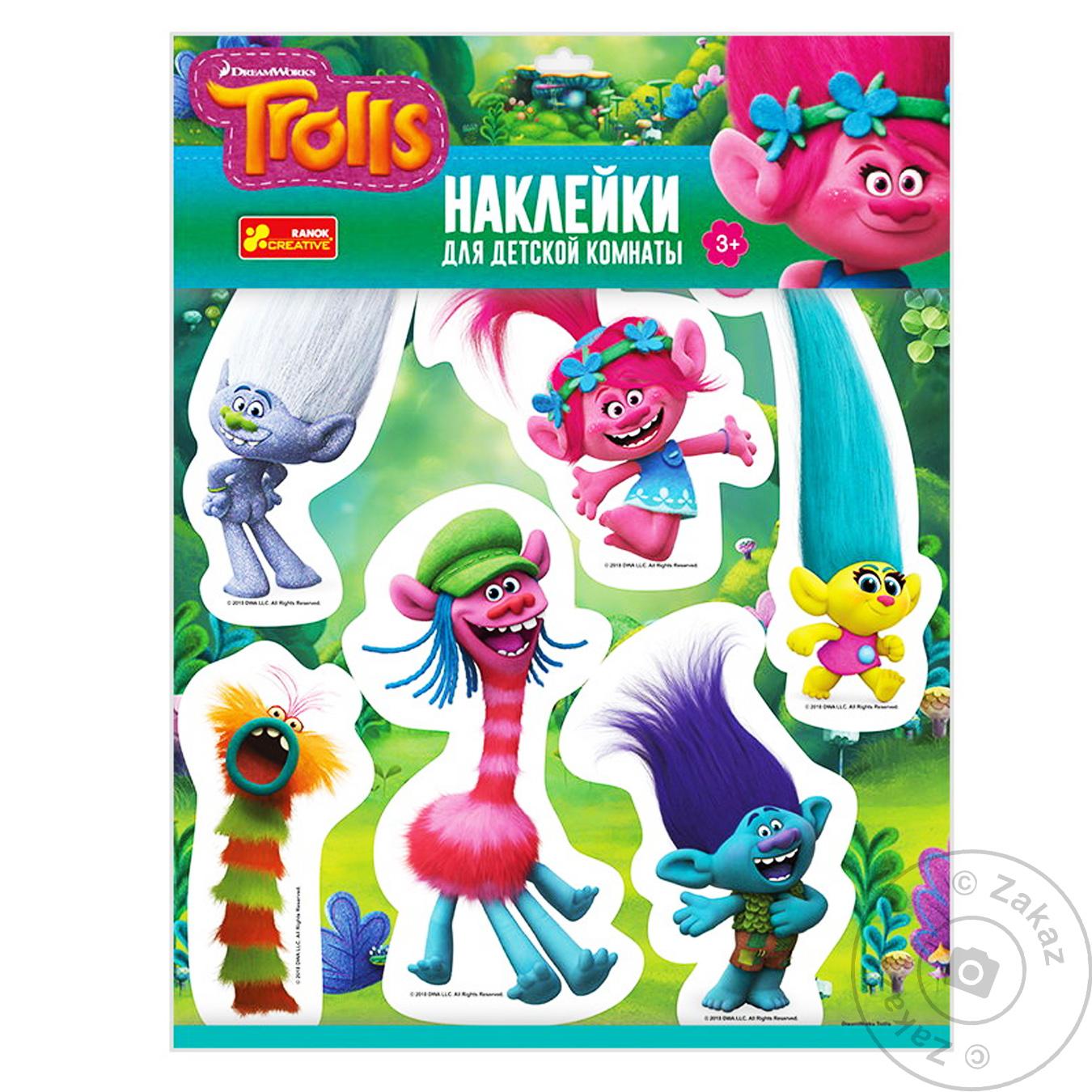 

Наклейки Ranok Creative Trolls для детской комнаты