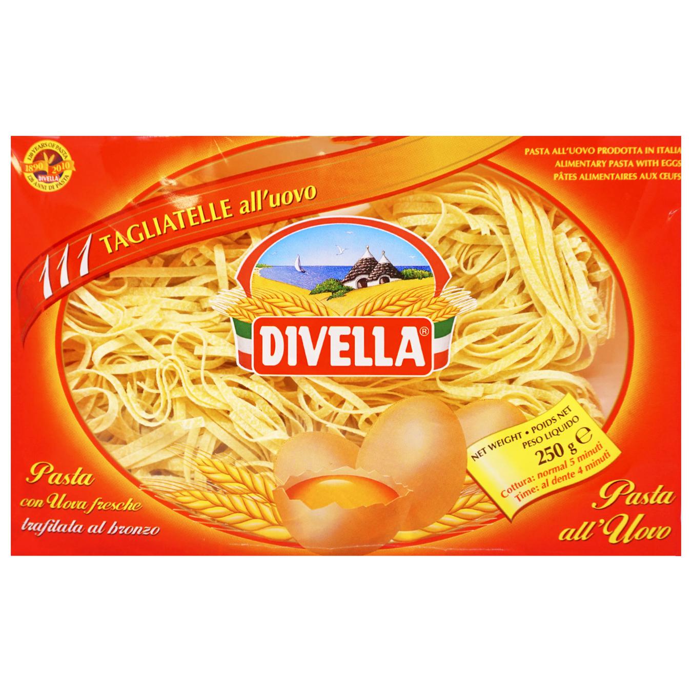 

Макаронные изделия Divella Tagliatelle all'uovo 250г