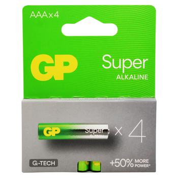 GP Super Batteries AAA 4pcs - buy, prices for COSMOS - photo 1