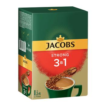 Jacobs Strong 3in1 Instant Coffee Drink 12.9g - buy, prices for Vostorg - photo 2