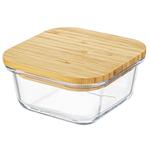 Емкость для хранения Florina Clavato с бамбуковой крышкой 1,2л