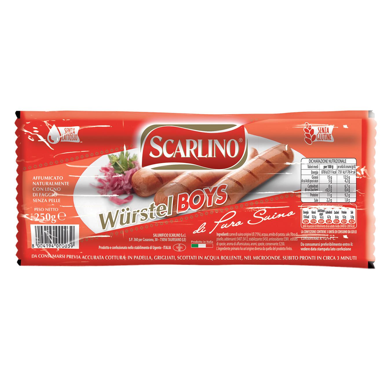 

Сосиски Scarlino из свинины 250г