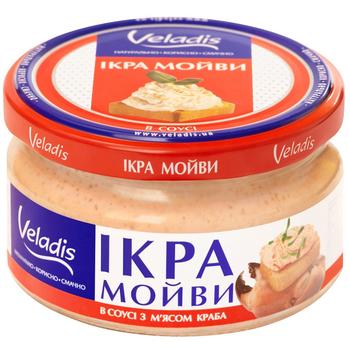 Икра Мойвы в соусе с мясом краба Veladis 180г - купить, цены на Auchan - фото 1