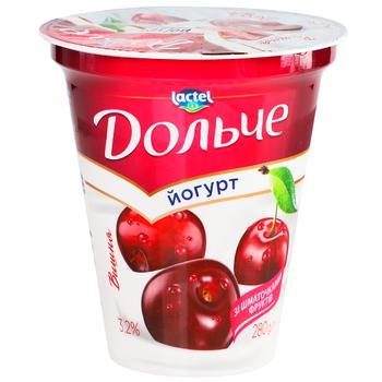 Dolce Cherry Yoghurt 3.2% 280g - buy, prices for NOVUS - photo 1