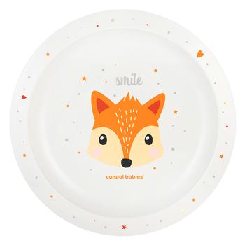 Canpol Babies Cute Animals Plate Orange